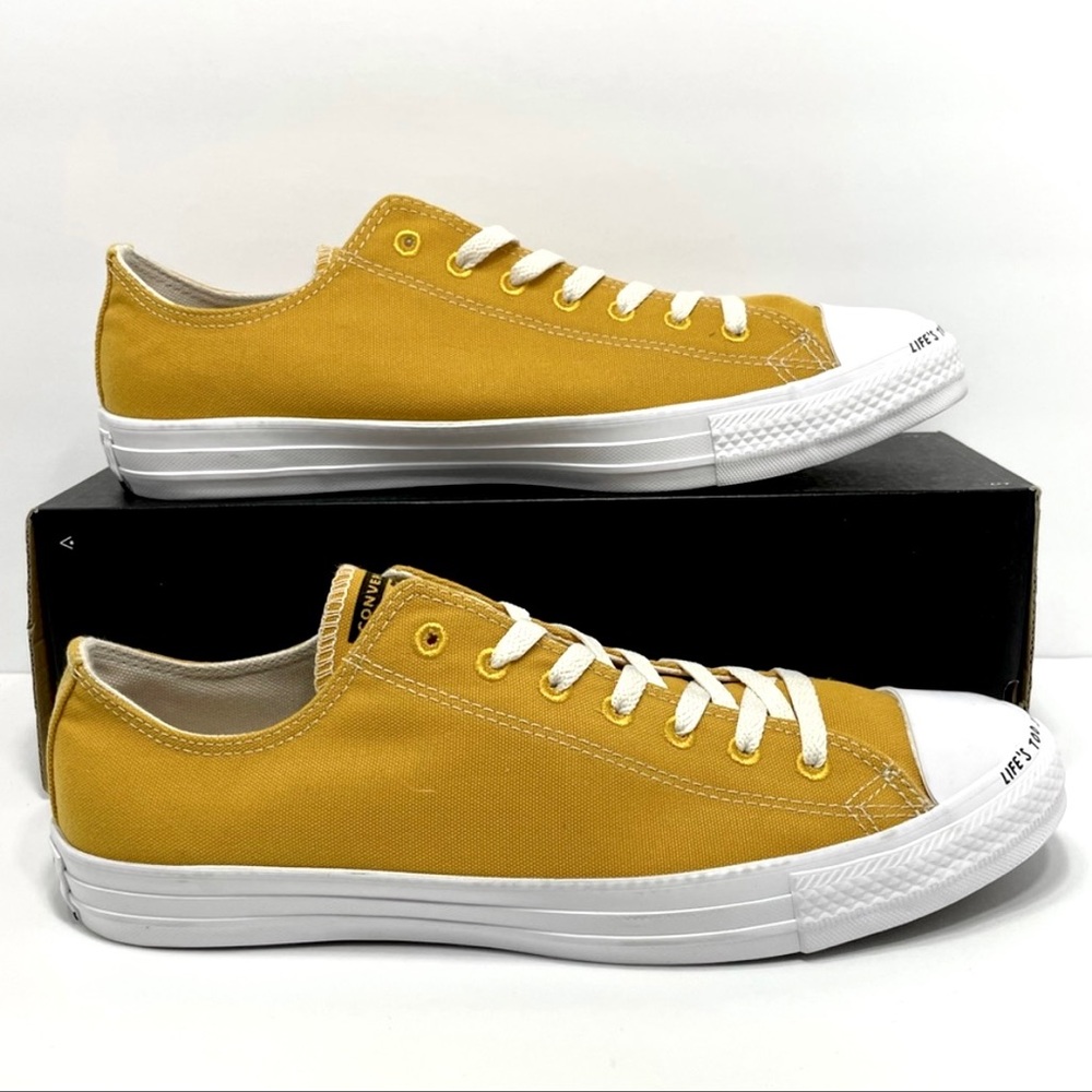 Converse Ctas Low Top Gold/Mustard/Yellow/White Dart Unisex Sneaker Summer